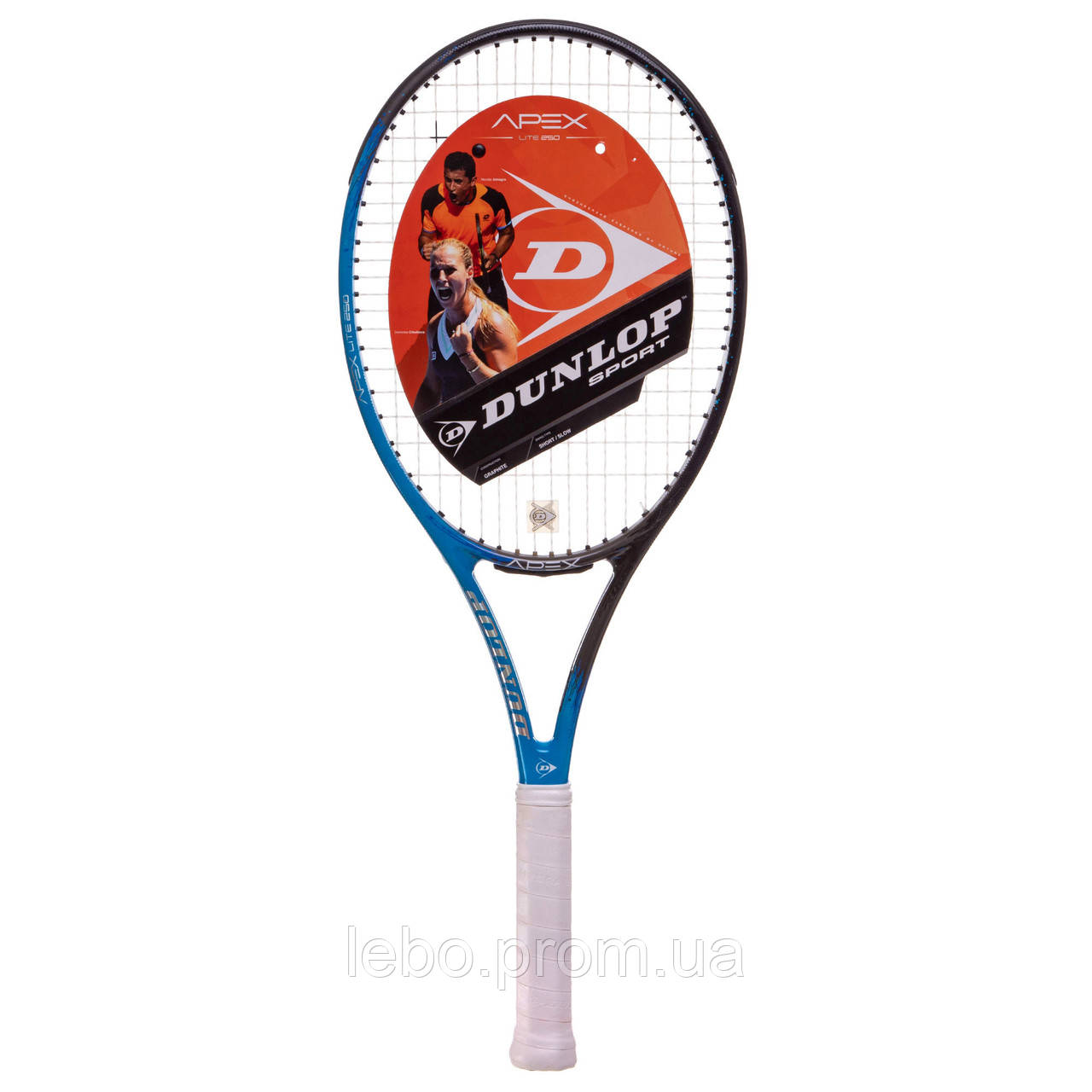 Ракетка для большого тенниса DUNLOP DL67690001 APEX LITE 250 TENNIS RACKET, L4 черный-синий lb - фото 1 - id-p2145490760