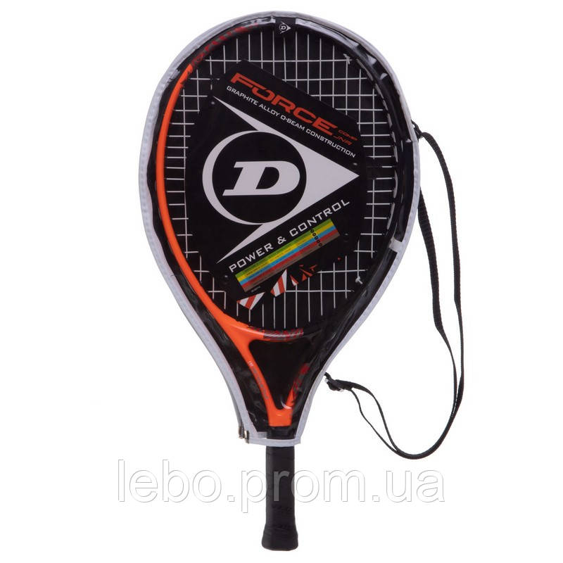 Ракетка для большого тенниса DUNLOP DL676933Z FORCE COMP 21 TENNIS RACKET черный-оранжевый lb - фото 10 - id-p2145490761