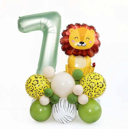 Фігури на стійці з кульок Лев та Олива, фото 2