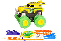 Машинка на бат. Trix Trux набор с трассой (желтый) JLT-AS331Y, Toyman