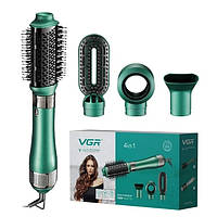 Фен щітка стайлер для волосся VGR V-493 стайлер для волосся 4 в 1 фен гребінець для волосся