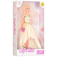 Детская кукла Невеста DEFA Bambi 8341, 29 см Белый, Toyman