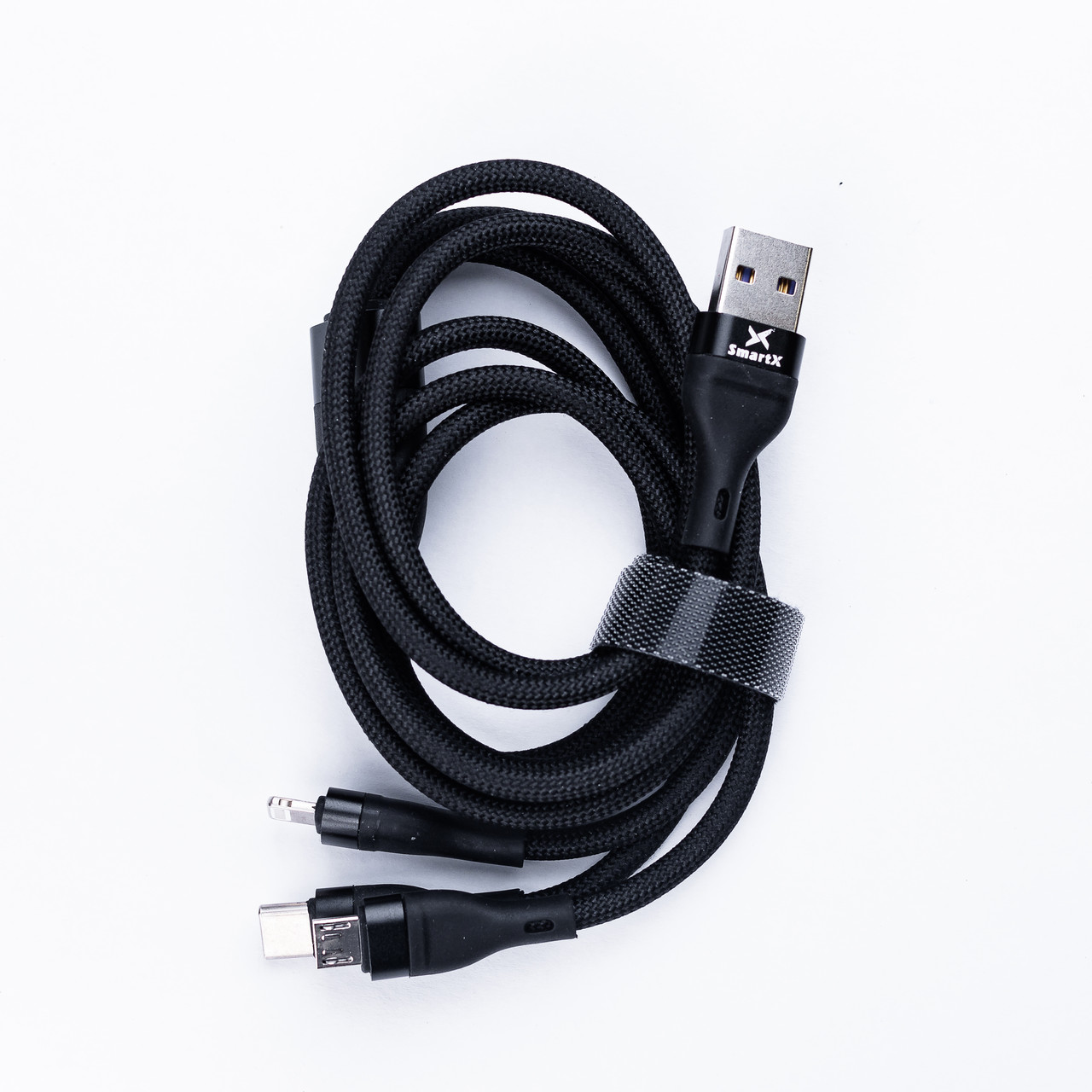 Кабель для зарядки телефона 3в1 USB - Micro USB / Type-C / Lightning Lodgi - фото 2 - id-p2145494845