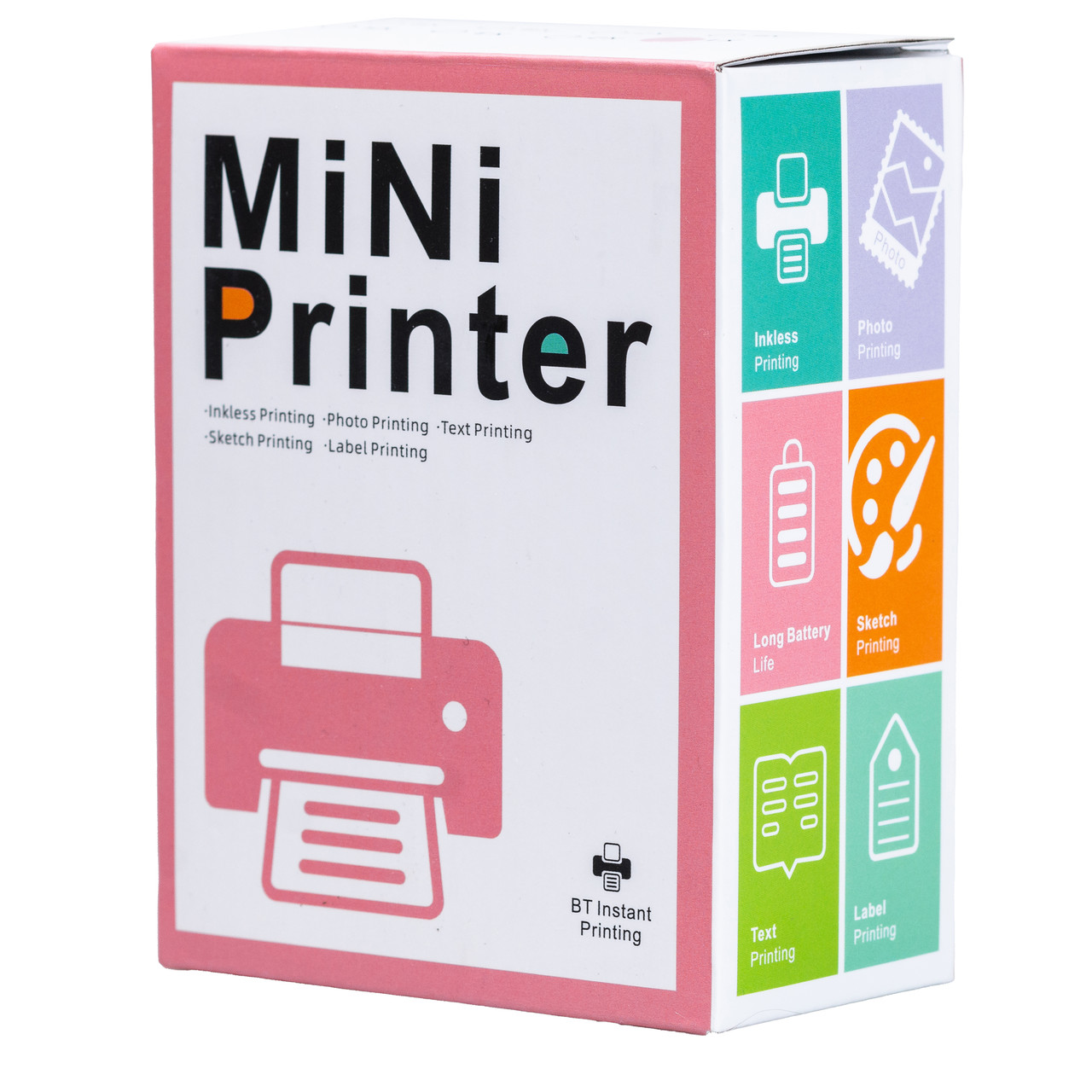 Детский мини-принтер портативный беспроводной с термопечатью Розовый Lodgi - фото 9 - id-p2145495227