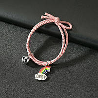 Веселка Браслет Best Friends. Браслети найкращі друзі. Браслети для друзів. Подвійний браслет для друзів, фото 2