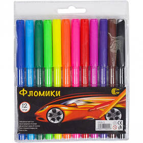 Фломастер 12 кольорів "Фломики" "C" (858-12) CR550-12, Toyman