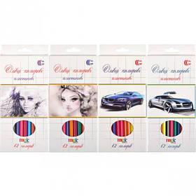 Олівець 12 кольорів CR555-12 White Night "С", Toyman