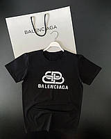 Летняя мужская футболка Баленсиага (Balenciaga) Турецкий трикотаж
