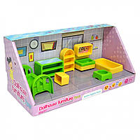 Игровой набор мебели для кукол (спальня) 7 эл. 39697, Toyman