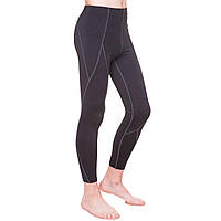 Компрессионные штаны тайтсы подростковые LIDONG LD-1202T размер 26, рост 125-135 цвет черный-серый lb