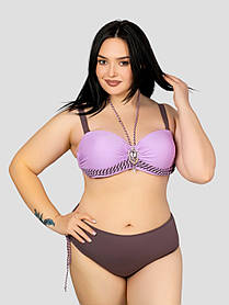 Жіночий купальник Sisianna 58808-2 бузковий 50 52 54 56 58 український розмір