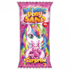 Кінетичний пісок "Magic Pony Sand" Danko Toys MPS-01 рос, 150 г Рожевий, Toyman
