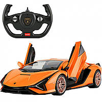 Машинка на пульте управления Lamborghini Sian Rastar 97760(Orange) оранжевый, 1:14, Toyman