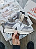Чоловічі кросівки New Balance 327 grey white кеди Нью Баланс світло сірі спортивні демісезонні весняні замшеві нейлонові, фото 6