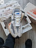Чоловічі кросівки New Balance 327 grey white кеди Нью Баланс світло сірі спортивні демісезонні весняні замшеві нейлонові, фото 4