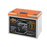 Акумулятор LP LiFePO4 12,8V - 70 Ah 896Wh) (BMS 80A/40А) пластик LCD, фото 2