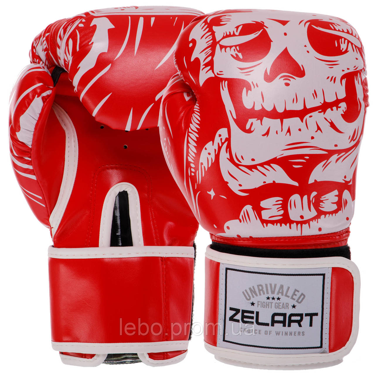 Перчатки боксерские Zelart SKULL BO-5493 8-12 унций цвета в ассортименте lb - фото 1 - id-p2145518372