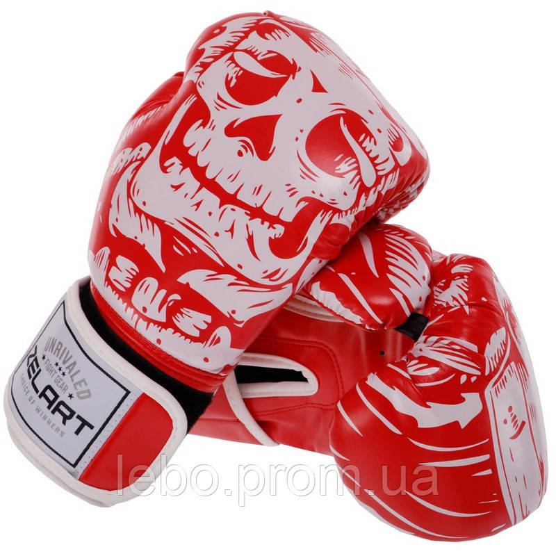 Перчатки боксерские Zelart SKULL BO-5493 8-12 унций цвета в ассортименте lb - фото 6 - id-p2145518373