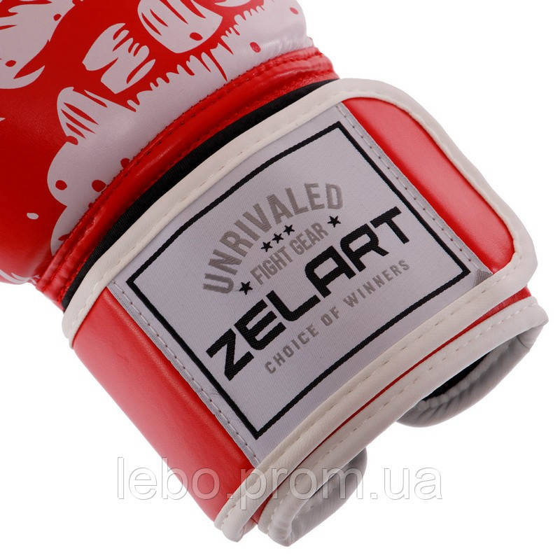 Перчатки боксерские Zelart SKULL BO-5493 8-12 унций цвета в ассортименте lb - фото 4 - id-p2145518374