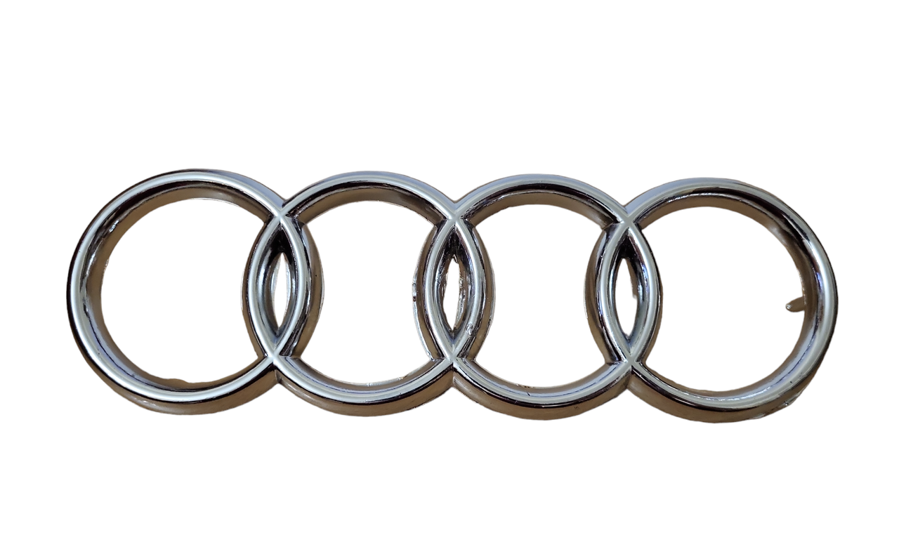 Емблема значок на капот в решітку радіатора Audi Ауді 245х80мм УЦІНКА!