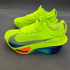 Eur36-45 Nike Air Zoom Alphafly NEXT% 3 Volt Green чоловічі жіночі бігові кросівки