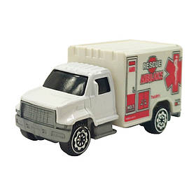 Машинка іграшкова Спецтехніка АвтоПром 7637 масштаб 1:64, металева Ambluance 5, Toyman