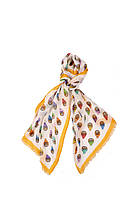 Женский шарф Moschino 3317 Бело-оранжевый (2900056540018) GL, код: 1452758