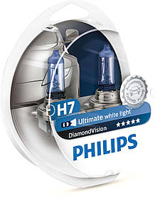 Автолампа PHILIPS 12972DVSP H7 55 W 12 V PX26d Diamond Vision IB, код: 6720486