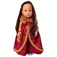 Интерактивная кукла Limo Toy 38 см обучает странам и цифрам в красном платье M 5414-15-2 IB, код: 8264172