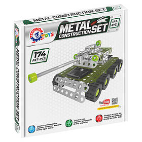 Металевий конструктор Танк ТехноК 4951TXK, 174 деталі   , Toyman
