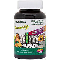 Витаминно-минеральный комплекс Nature's Plus NTP29980 Animal Parade 90 Animal Shaped Gummies ZZ, код: 7572586