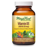 Витамин D MegaFood Vitamin D3, 2000 IU 30 Tabs ZZ, код: 7647107