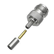 Роз'єм обтискний N type Female (мама) на кабель RG58 RG142 RG223 LMR-195 SYV50-3 3D-FB коннектор N типу гніздо, фото 3