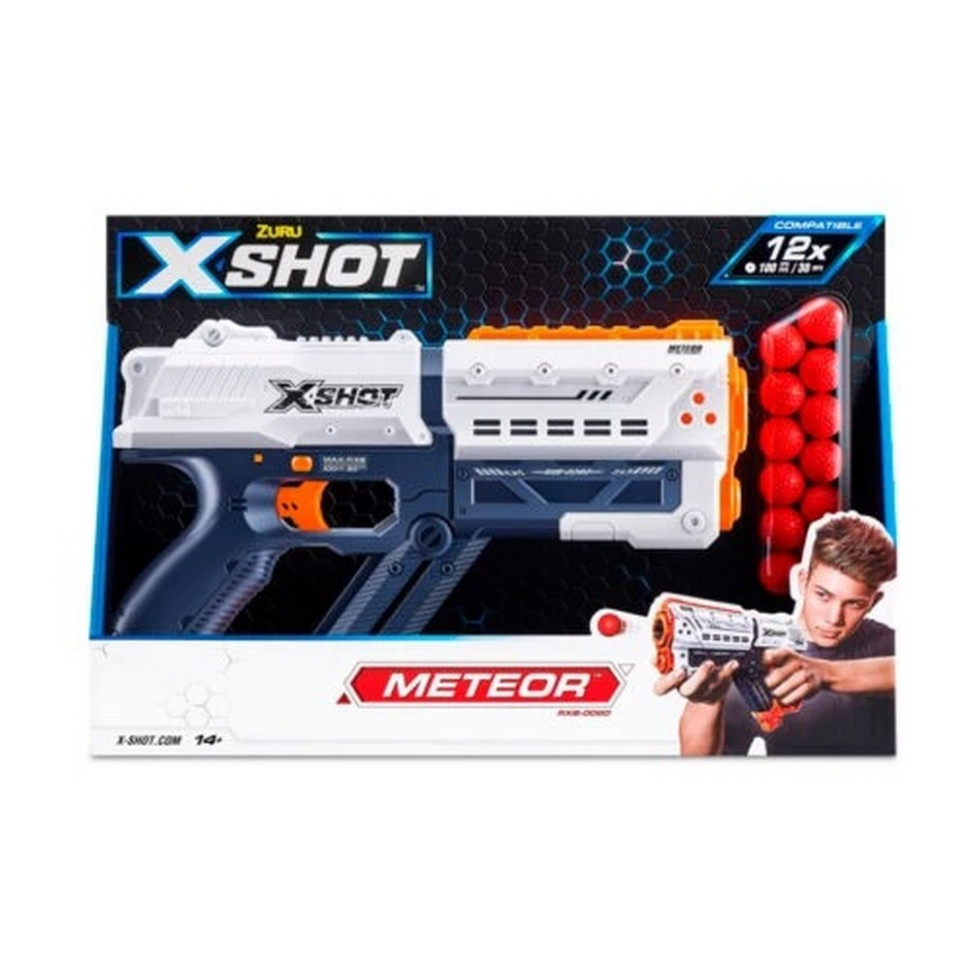 Скорострільний бластер X-Shot 36282R EXCEL NEW CHAOS Meteor (12 кульок), Toyman