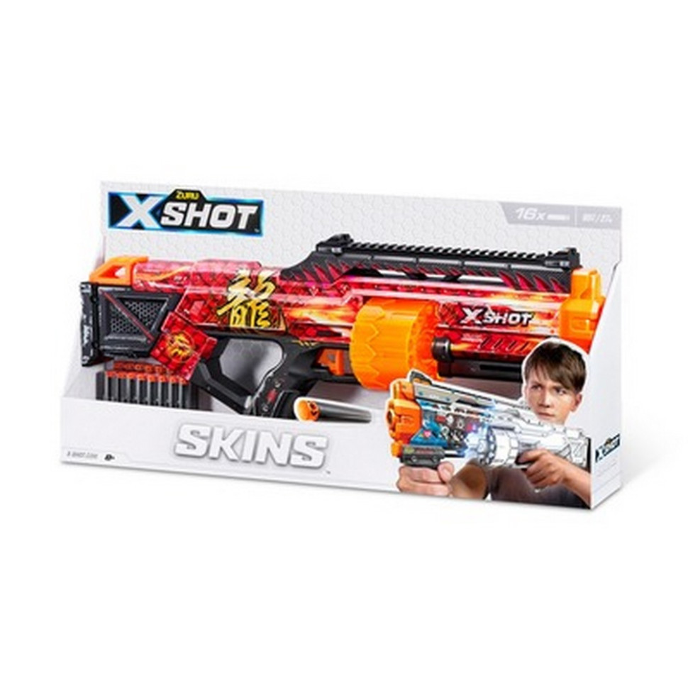 Скорострільний бластер X-SHOT 36518H Skins Last Stand Faze (16 патронів), Toyman