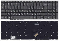 Клавиатура для ноутбука Lenovo IdeaPad 330-17IKB серая без рамки прямой Enter ZZ, код: 7889162