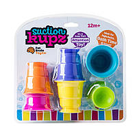 Игрушка тактильная Мягкие чашки Fat Brain Toys F183ML Suction Kupz 6 штук, Toyman