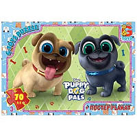 Пазлы детские Веселые мопсы Puppy Dog Pals G-Toys MD404 70 элементов GL, код: 8365511
