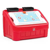 Комод для игрушек и поверхность для творчества "BOX and ART" STEP 2 848900 красный, Toyman