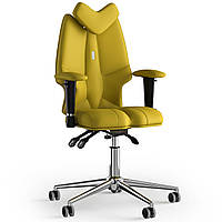 Кресло KULIK SYSTEM FLY Экокожа с подголовником без строчки Желтый (13-901-BS-MC-0211) GL, код: 1689593