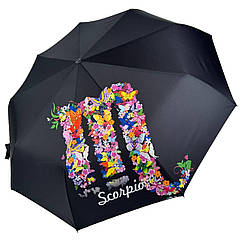 Жіноча парасолька-автомат Зодіак у подарунковій упаковці з хусткою від Rain Flower Скорпіон Scorpio (ZZ, код: 8198879