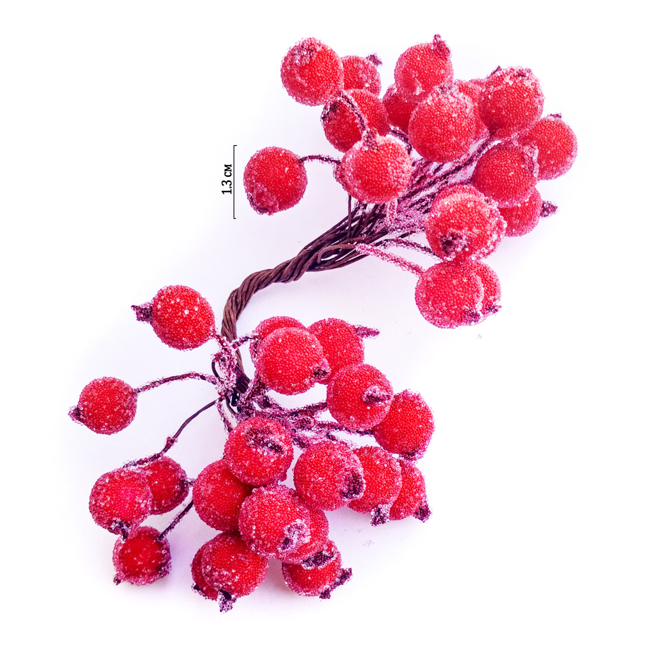 Ягоди в цукрі №1 червоні (40 шт/пучок), фото 1