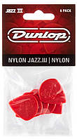 Медиаторы Dunlop 47P3N Nylon Jazz III Red Nylon Player's Pack (6 шт.) GL, код: 6556433