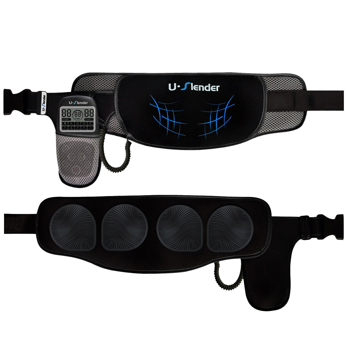 Пояс миостимулятор массажер для пресса U-Slender и гель токопроводящий для экг Zero gel 250 мл - фото 4 - id-p2145563636