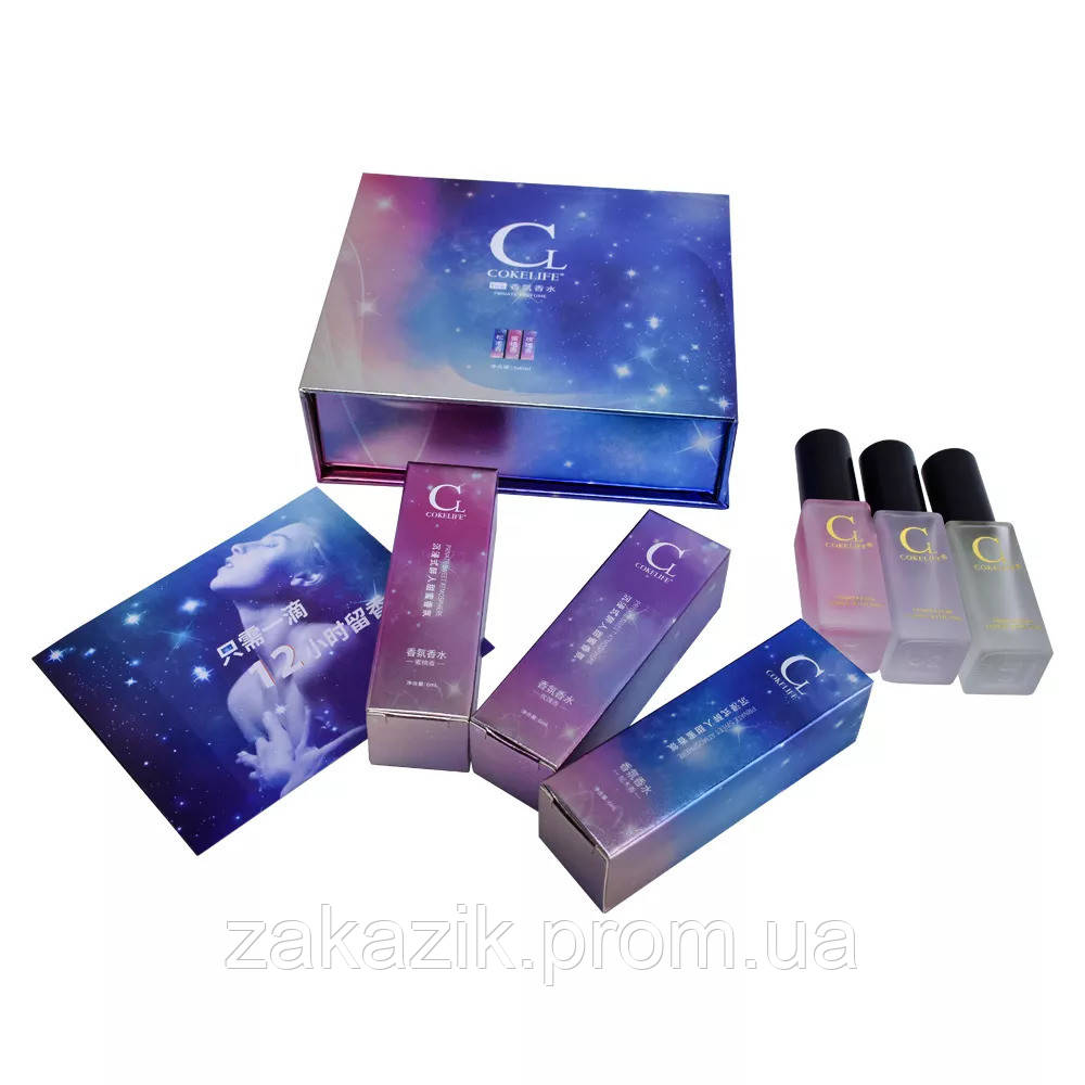 Інтимні ароматні парфуми COKELIFE з феромонами 3 х 6 мл ZZ, код: 8124603