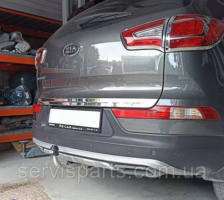 Фаркоп Kia Sportage 3 SL 2010-2015 (Кіа Спортейдж 3) без підрізу бампера, фото 1
