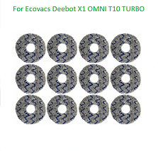 Серветка ганчірки для робота-пилососа Ecovacs Deebot T10 turbo X1 ( DEX11 ) T20 ( DLX23 ) T30 ( DDX14 ) X2 12шт, фото 3