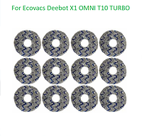 Салфетки тряпочки для робот-пылесоса Ecovacs Deebot Ozmo T10 turbo X1 Plus (DEX55) X1 (DEX11) T20 12 шт