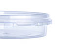 Відро пластикове харчове з кришкою 200мл 600шт з контрольним замком, фото 3