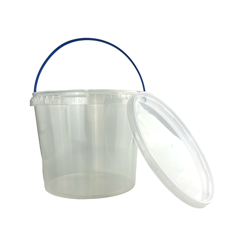 Відро пластикове харчове 5л з кришкою з ручкою, фото 1
